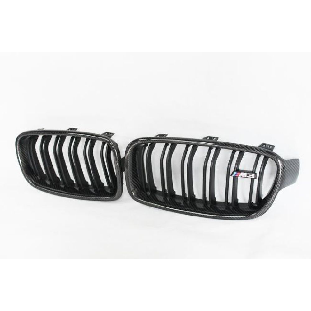 2014-2021 Bmw M3/m4 Kidney Grilles | F80/f82/f83 Carbon Fiber M3